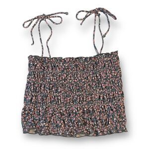 Out From Under Urban Outfitters Floral Cropped Top Size Small